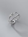 thumb 925 Sterling Silver Geometric Line Minimalist Stackable Ring 3