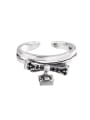 thumb 925 Sterling Silver Cubic Zirconia Bowknot Vintage Band Ring 0