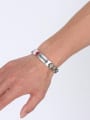 thumb Titanium Steel Geometric Minimalist Link Bracelet 1