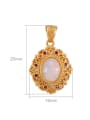 thumb 925 Sterling Silver Opal Vintage Oval  Pendant 3