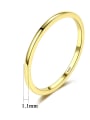 thumb Brass Geometric Minimalist Band Ring 4