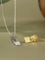 thumb 925 Sterling Silver Square Pendant Necklace 2