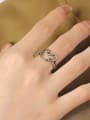 thumb Brass Heart Vintage Band Ring 2