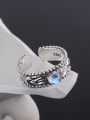 thumb 925 Sterling Silver Cubic Zirconia Heart Vintage Band Ring 3