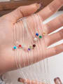 thumb 925 Sterling Silver Natural Stone Geometric Luxury Link Bracelet 2