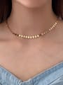 thumb 925 Sterling Silver Vintage Chocker Wafer   Necklace 2