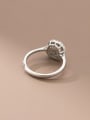 thumb 925 Sterling Silver Cubic Zirconia Square Trend Band Ring 4