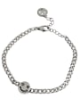 thumb 925 Sterling Silver  Retro smiley five-pointed star Link Bracelet 4