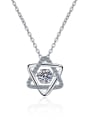 thumb Sterling Silver Moissanite Hollow Star Dainty  Pendant Necklace 3
