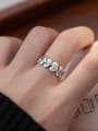 thumb 925 Sterling Silver Heart Vintage Band Ring 1