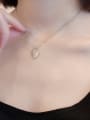thumb 925 Sterling Silver Minimalist  Smooth Heart  Pendant Necklace 1