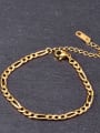 thumb Titanium Minimalist hollow chain Link Bracelet 0