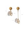 thumb Alloy With Imitation Gold Plated Trendy Geometric Drop Earrings 1
