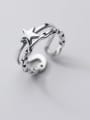 thumb 925 Sterling Silver Star Vintage Stackable Ring 0