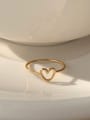 thumb 925 Sterling Silver Heart Minimalist Band Ring 4
