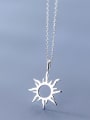 thumb 925 Sterling Silver Sun Flower Minimalist Necklace 1