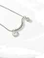 thumb 925 Sterling Silver  Vintage  Smiling Face Necklace 0