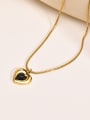 thumb Stainless steel Acrylic Heart Minimalist Necklace 3