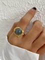 thumb 925 Sterling Silver Opal Oval Vintage Band Ring 3