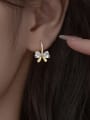 thumb 925 Sterling Silver Cubic Zirconia Butterfly Cute Drop Earring 1