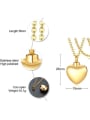 thumb Titanium Steel Smooth Heart Minimalist  Pendant Necklace 4