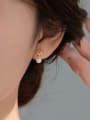 thumb 925 Sterling Silver Cubic Zirconia Crown Minimalist Drop Earring 1