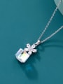 thumb Alloy Crystal Square Minimalist Necklace 0