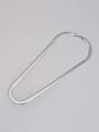 thumb Titanium Steel Minimalist Snake Bone Chain Necklace 1