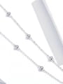 thumb 925 Sterling Silver With  White Gold Plated Minimalist  Clavicle Necklaces 2