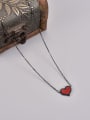 thumb Titanium Steel Acrylic Heart Minimalist Necklace 1