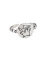 thumb 925 Sterling Silver Pig Vintage Band Ring 4