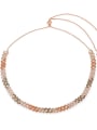 thumb Copper Cubic Zirconia Geometric Luxury Necklace 0