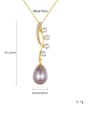 thumb 925 Sterling Silver Freshwater Pearl Water Drop Minimalist Necklace 4