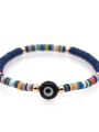thumb Stainless steel Multi Color Polymer Clay Evil Eye Bohemia Stretch Bracelet 3