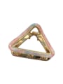 thumb Alloy Cellulose Acetate Trend Hollow Triangle Jaw Hair Claw 4