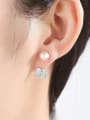 thumb 925 Sterling Silver Freshwater Pearl Irregular Earring 3