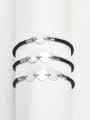 thumb Stainless steel Artificial Leather Geometric Minimalist Adjustable Bracelet 0