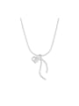 thumb 925 Sterling Silver Bowknot Minimalist Necklace 0