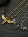 thumb Stainless steel Angel Hip Hop Necklace 1