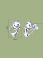 thumb 925 Sterling Silver Icon  Cat Cute Stud Earring 2