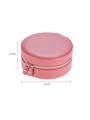 thumb Artificial Leather Round Jewelry Storage Box 2