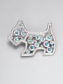 thumb Brass Cubic Zirconia Multi Color Horse Minimalist Pins & Brooches 0