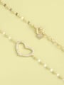 thumb 925 Sterling Silver Cubic Zirconia White Heart Minimalist Long Strand Necklace 1