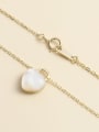thumb 925 Sterling Silver Shell White Heart Minimalist Necklace 3