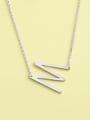 thumb 925 Sterling Silver Letter Minimalist Long Strand Necklace 1