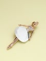 thumb Brass Cubic Zirconia White Angel Pins & Brooches 2