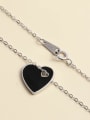 thumb 925 Sterling Silver Acrylic Heart Necklace 3