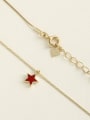thumb 925 Sterling Silver Red Pentagram Minimalist Choker Necklace 3