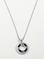 thumb 925 Sterling Silver Cubic Zirconia White Minimalist Long Strand Necklace 0
