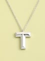 thumb 925 Sterling Silver Letter Minimalist Long Strand Necklace 0
